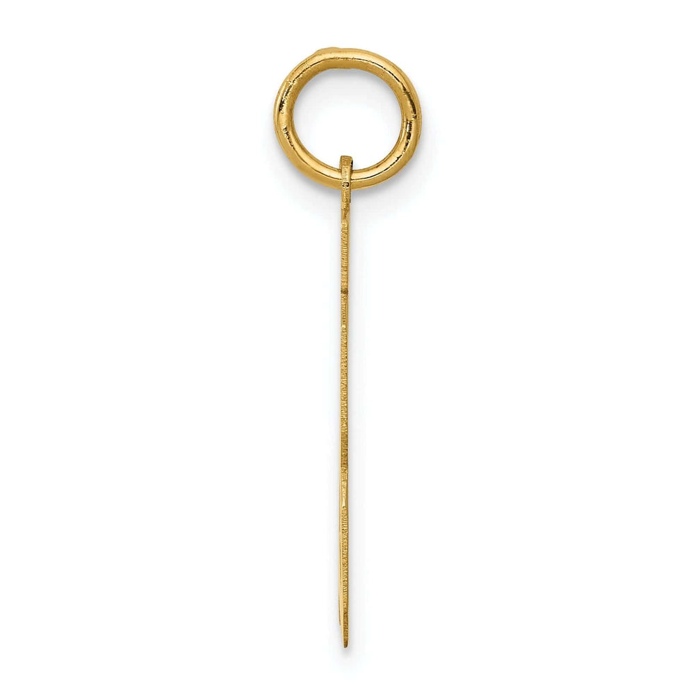 Lovely Rita's Pendants & Charms 14K Yellow Gold Polished Finish Medium Size Number 13 Charm Pendant