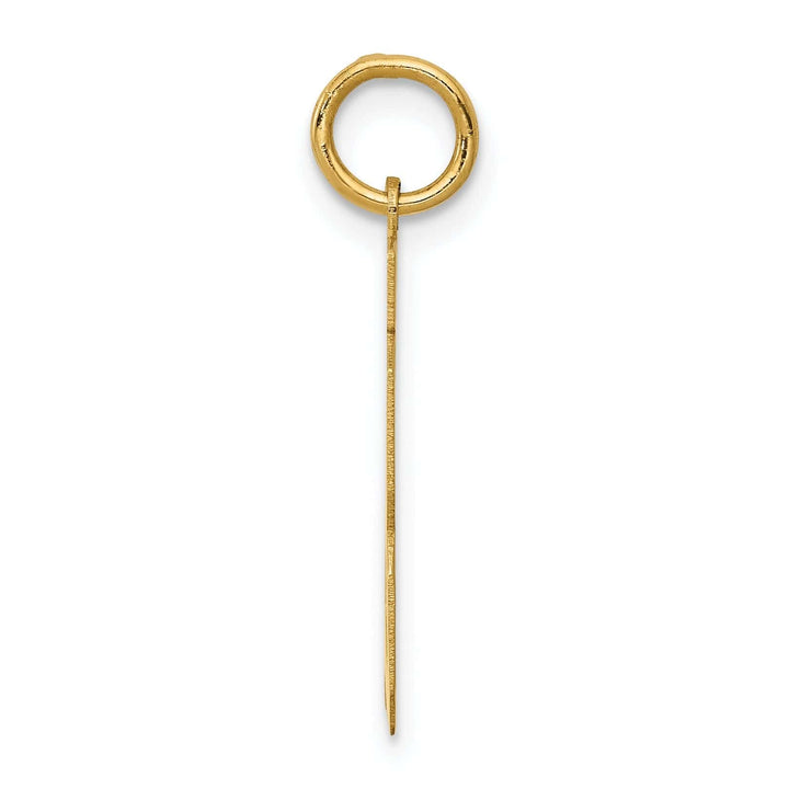 Lovely Rita's Pendants & Charms 14K Yellow Gold Polished Finish Medium Size Number 13 Charm Pendant