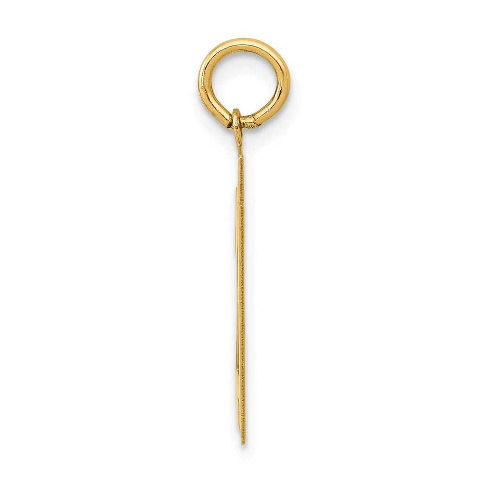 Lovely Rita's Pendants & Charms 14K Yellow Gold Polished Finish Medium Size Number 21 Charm Pendant