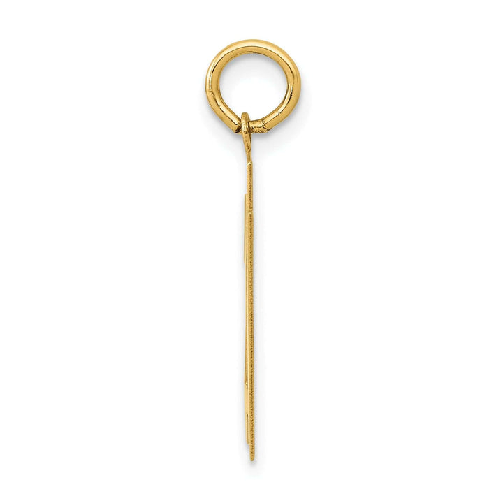 Lovely Rita's Pendants & Charms 14K Yellow Gold Polished Finish Medium Size Number 21 Charm Pendant