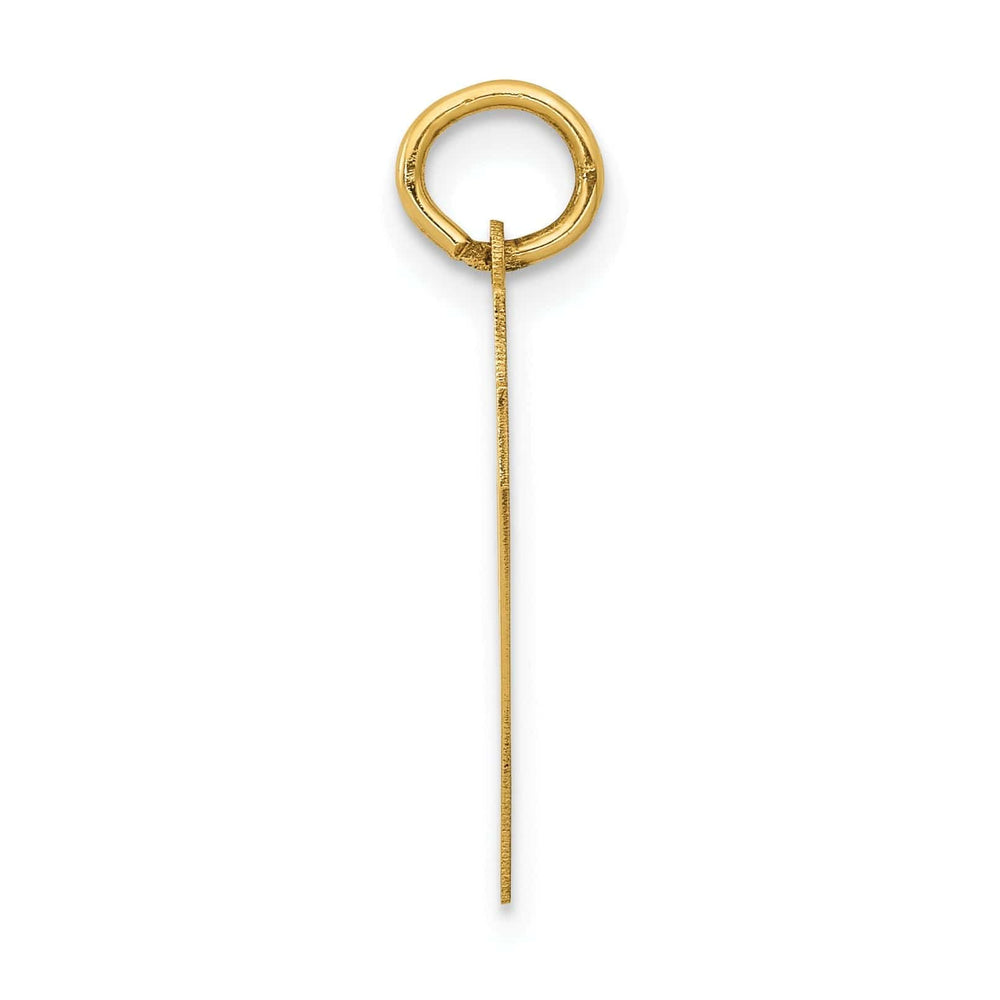 Lovely Rita's Pendants & Charms 14K Yellow Gold Polished Finish Medium Size Number 47 Charm Pendant