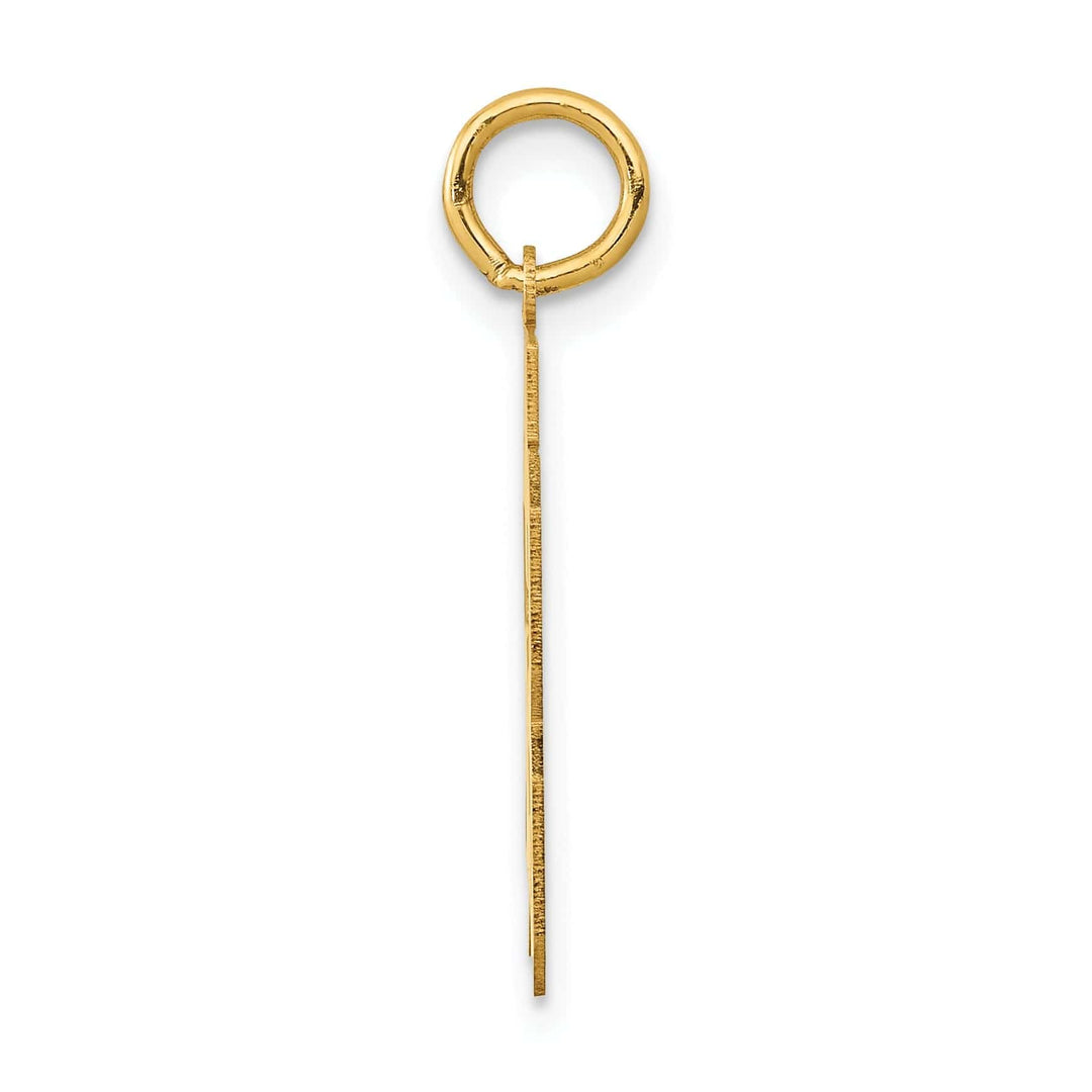 Lovely Rita's Pendants & Charms 14K Yellow Gold Polished Finish Medium Size Number 53 Charm Pendant