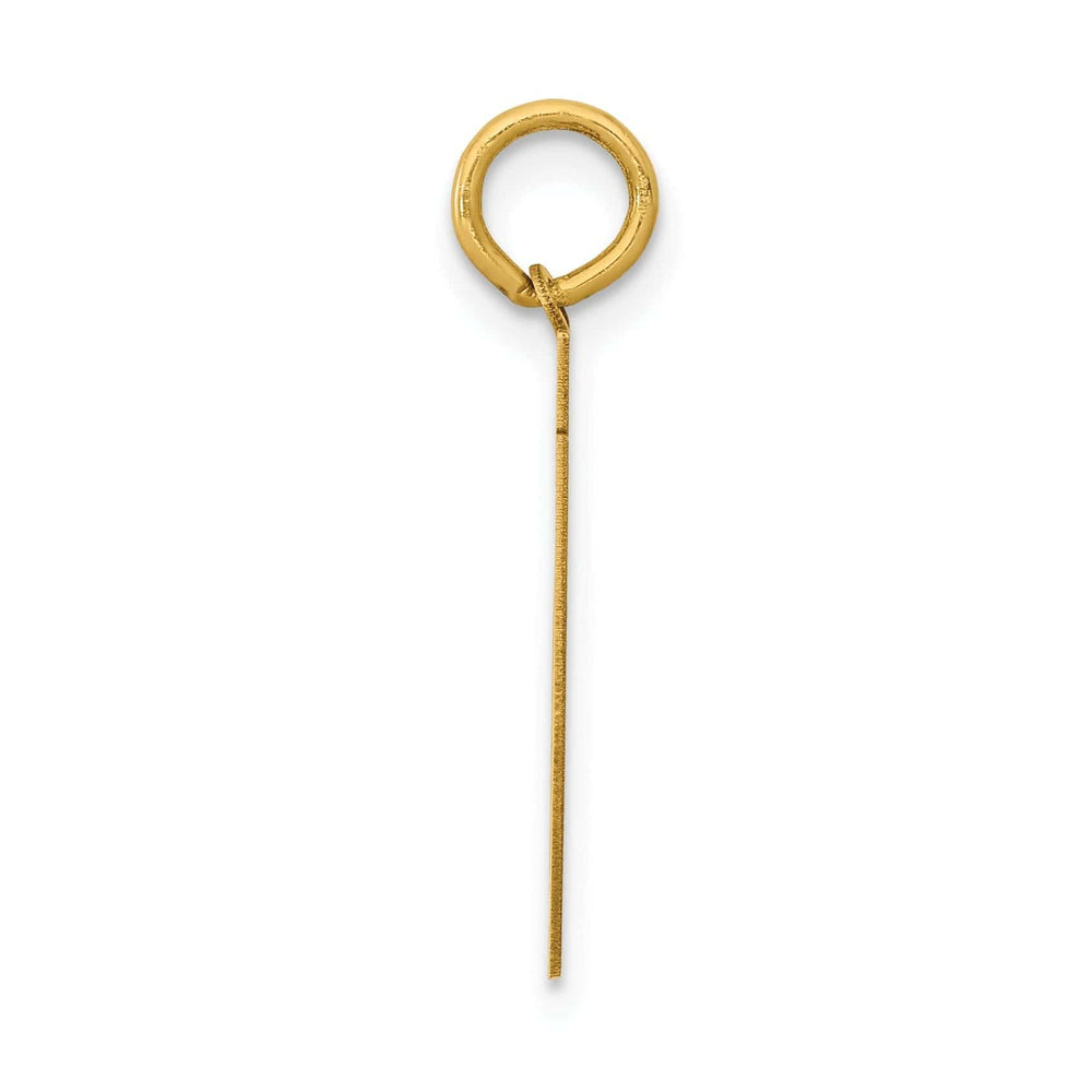 Lovely Rita's Pendants & Charms 14K Yellow Gold Polished Finish Medium Size Number 71 Charm Pendant
