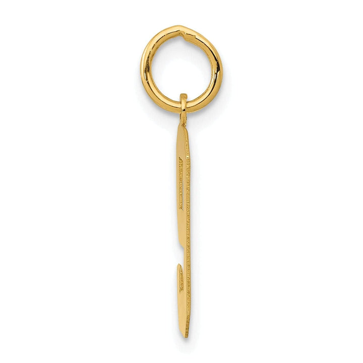 Lovely Rita's Pendants & Charms 14K Yellow Gold Polished Finish Medium Size Number 9 Charm Pendant