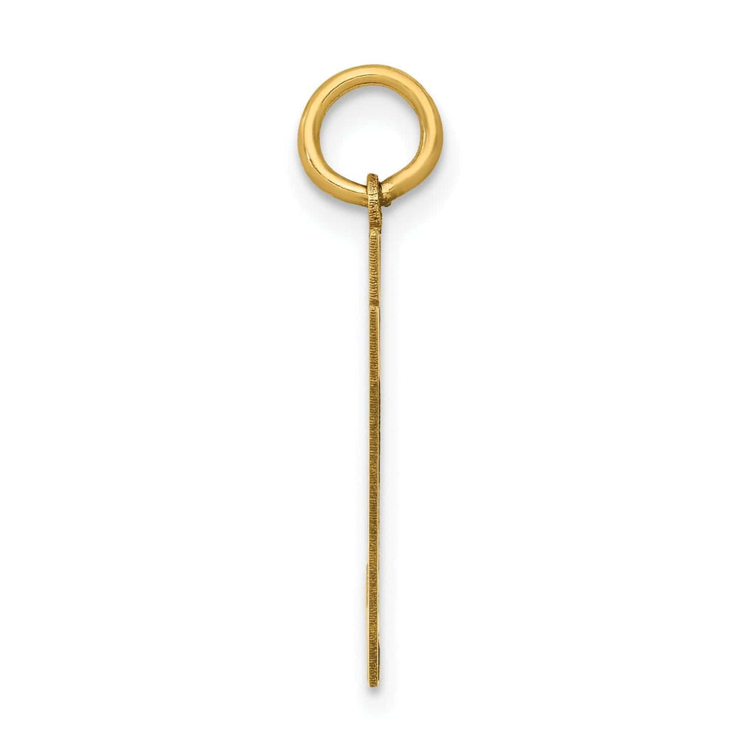 Lovely Rita's Pendants & Charms 14K Yellow Gold Polished Finish Medium Size Number 97 Charm Pendant