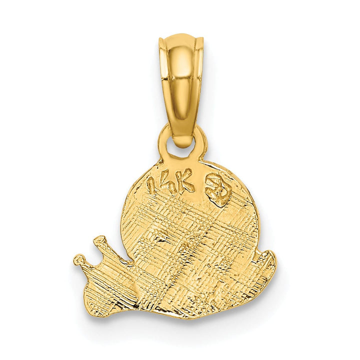 Lovely Rita's Pendants & Charms 14k Yellow Gold Polished Finish Mini Size Snail Design Pendant