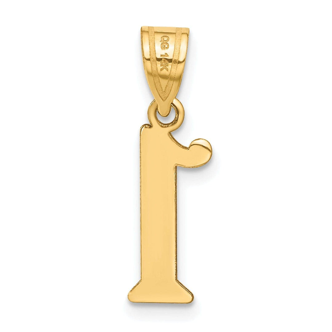Lovely Rita's Pendants & Charms 14k Yellow Gold Polished Finish Number 1 Charm Pendant