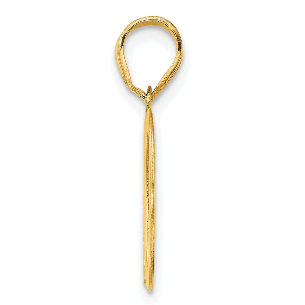 Lovely Rita's Pendants & Charms 14k Yellow Gold Polished Finish Number 10 Charm Pendant