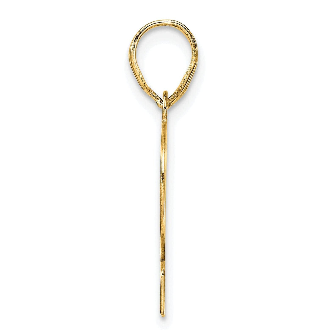 Lovely Rita's Pendants & Charms 14k Yellow Gold Polished Finish Number 12 Charm Pendant