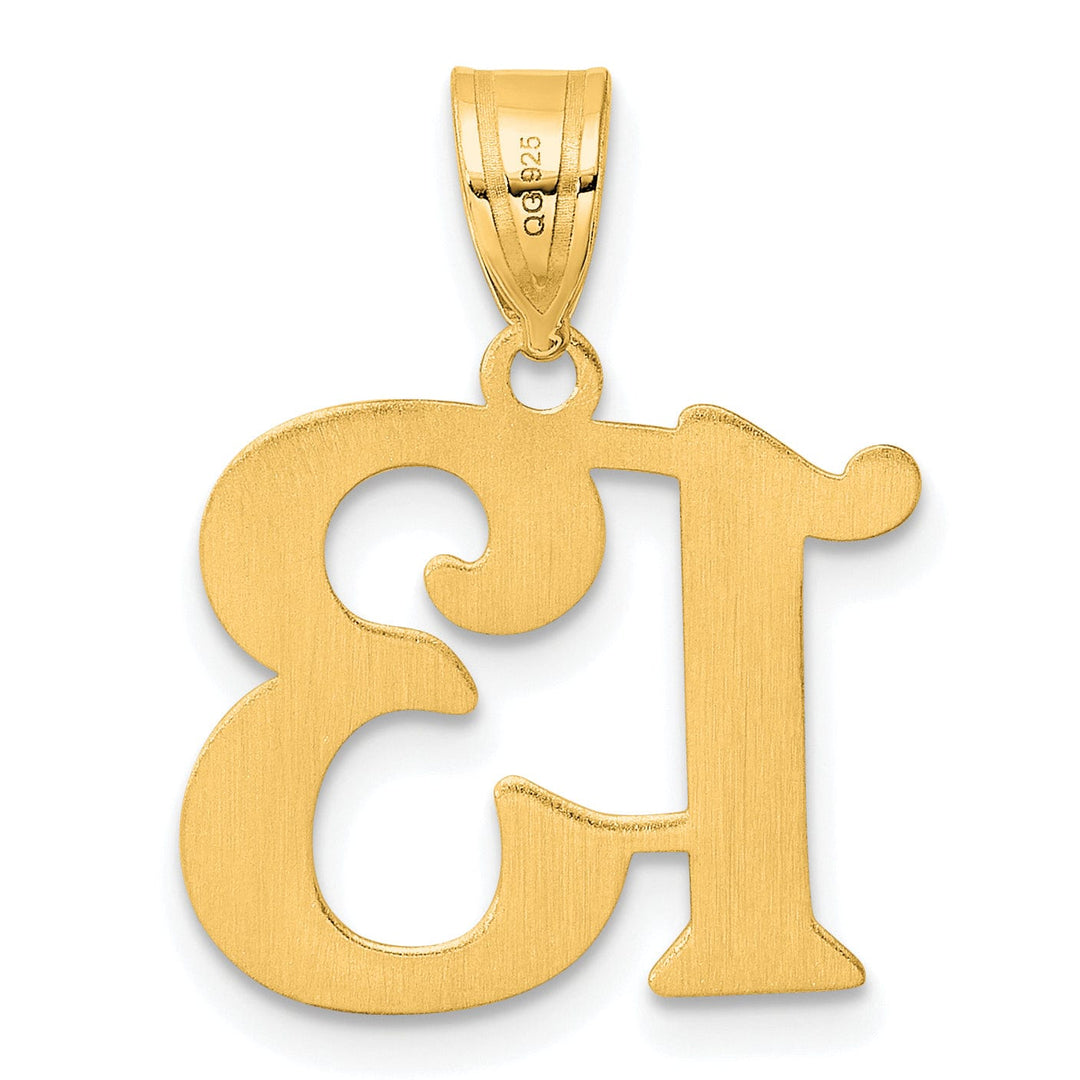 Lovely Rita's Pendants & Charms 14k Yellow Gold Polished Finish Number 13 Charm Pendant