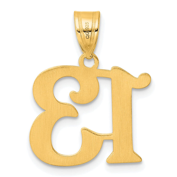 Lovely Rita's Pendants & Charms 14k Yellow Gold Polished Finish Number 13 Charm Pendant