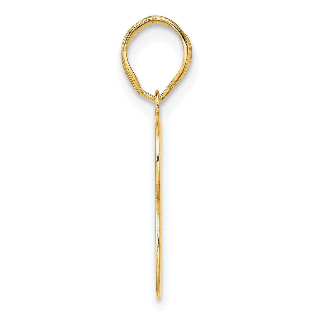 Lovely Rita's Pendants & Charms 14k Yellow Gold Polished Finish Number 13 Charm Pendant