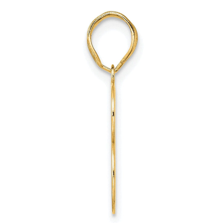 Lovely Rita's Pendants & Charms 14k Yellow Gold Polished Finish Number 13 Charm Pendant