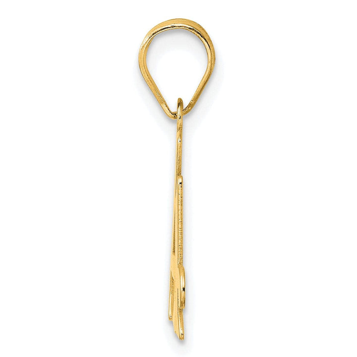 Lovely Rita's Pendants & Charms 14k Yellow Gold Polished Finish Number 14 Charm Pendant
