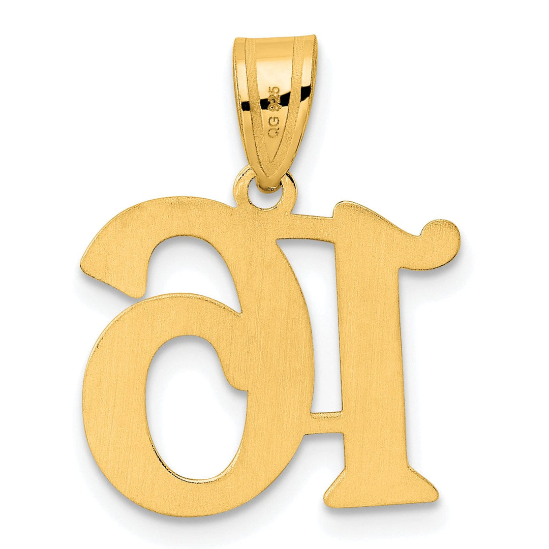 Lovely Rita's Pendants & Charms 14k Yellow Gold Polished Finish Number 16 Charm Pendant