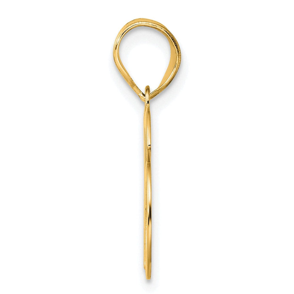 Lovely Rita's Pendants & Charms 14k Yellow Gold Polished Finish Number 16 Charm Pendant
