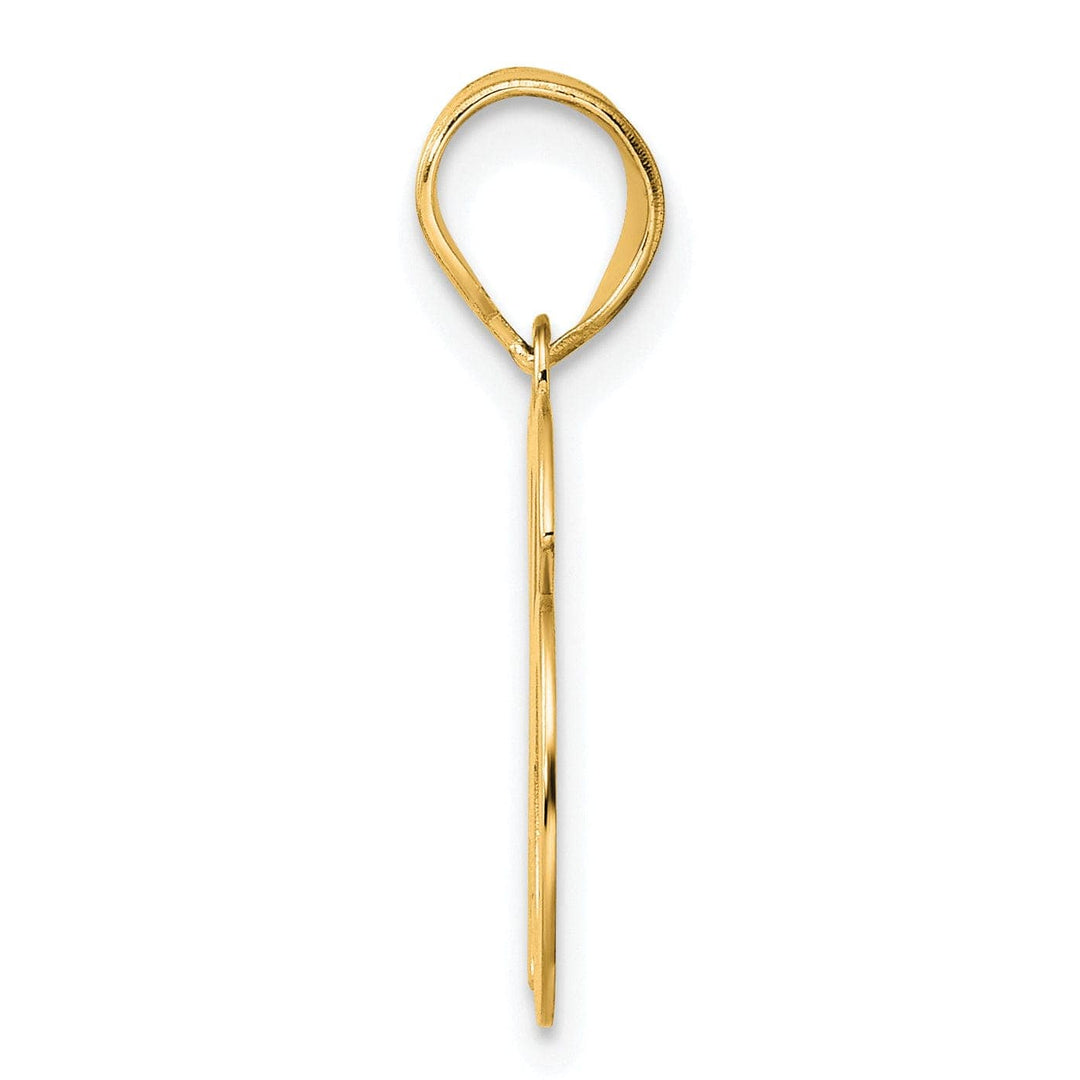 Lovely Rita's Pendants & Charms 14k Yellow Gold Polished Finish Number 16 Charm Pendant