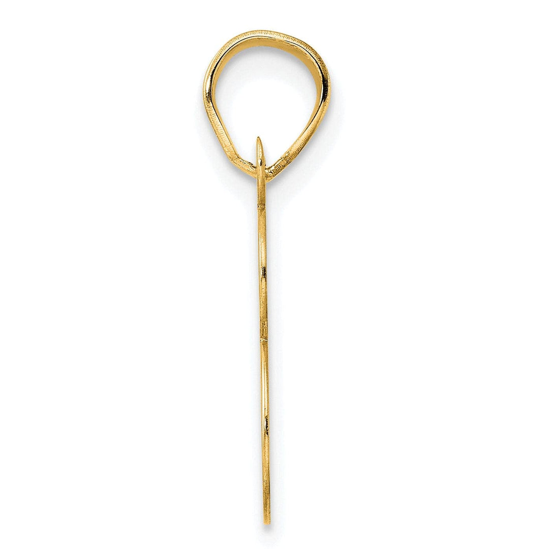 Lovely Rita's Pendants & Charms 14k Yellow Gold Polished Finish Number 18 Charm Pendant