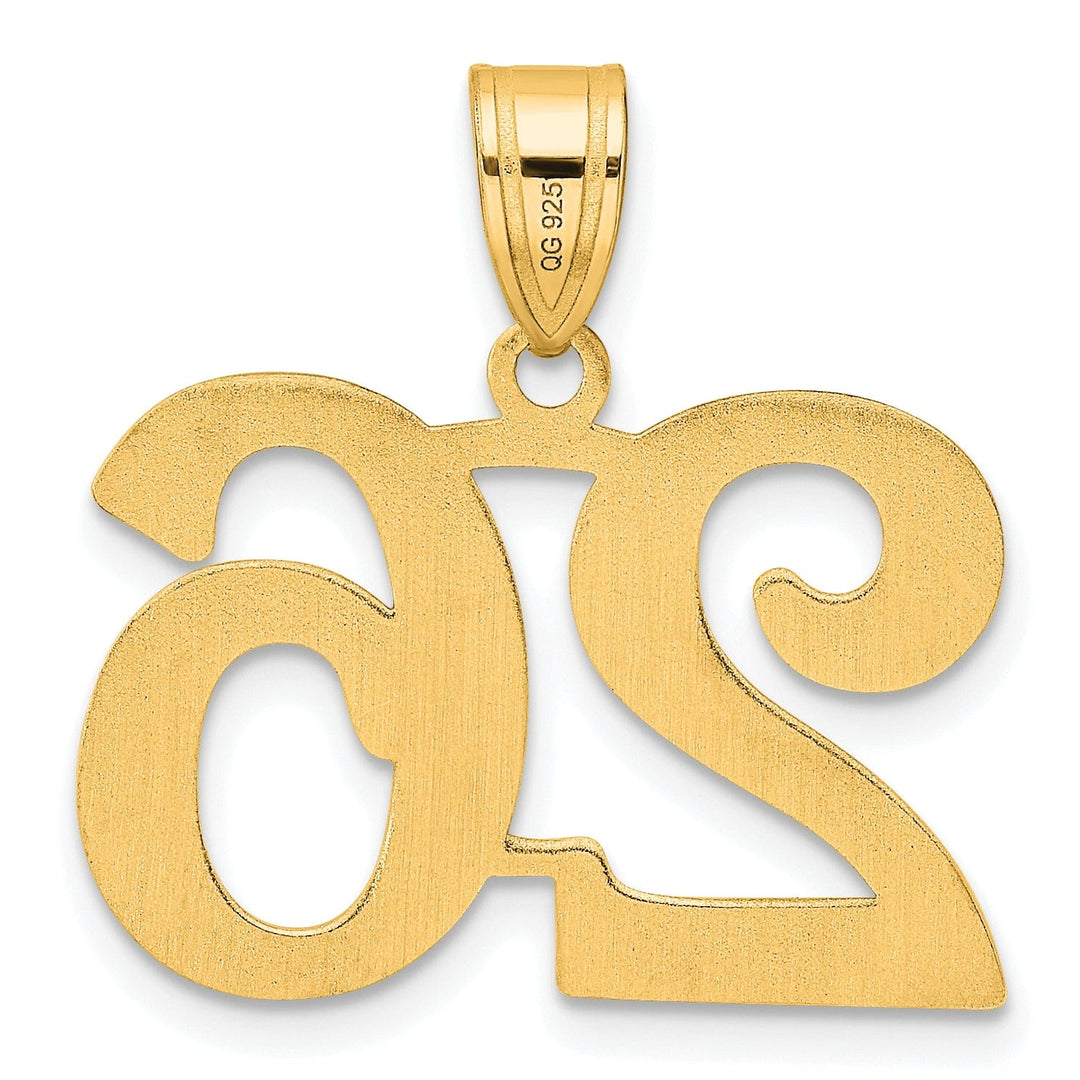 Lovely Rita's Pendants & Charms 14k Yellow Gold Polished Finish Number 26 Charm Pendant