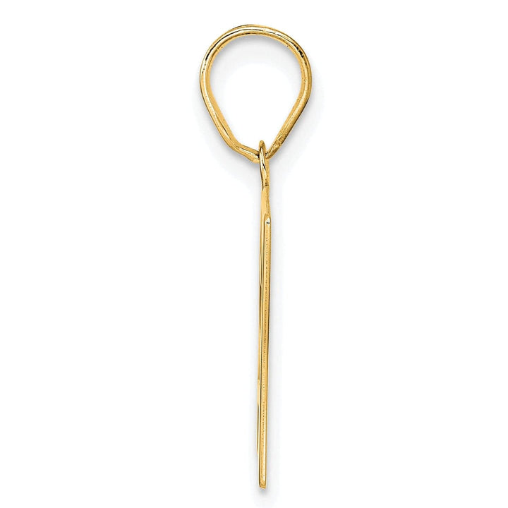 Lovely Rita's Pendants & Charms 14k Yellow Gold Polished Finish Number 27 Charm Pendant