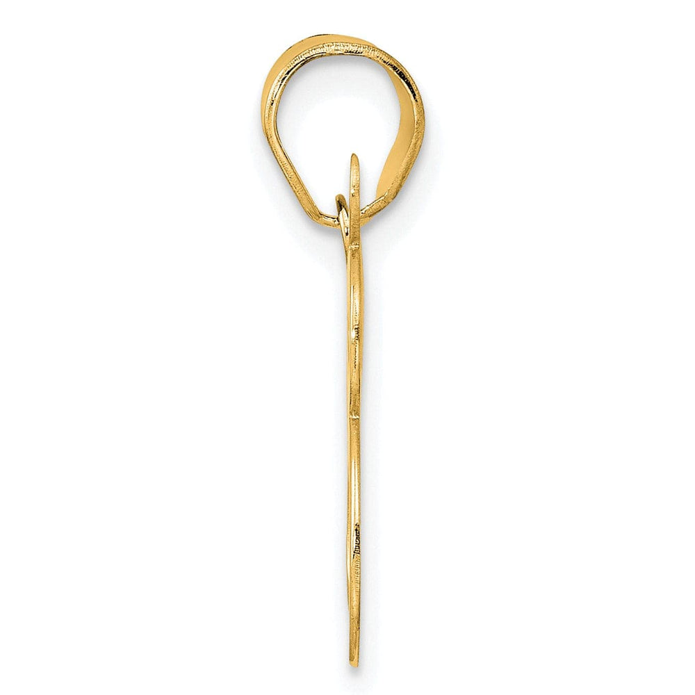 Lovely Rita's Pendants & Charms 14k Yellow Gold Polished Finish Number 28 Charm Pendant