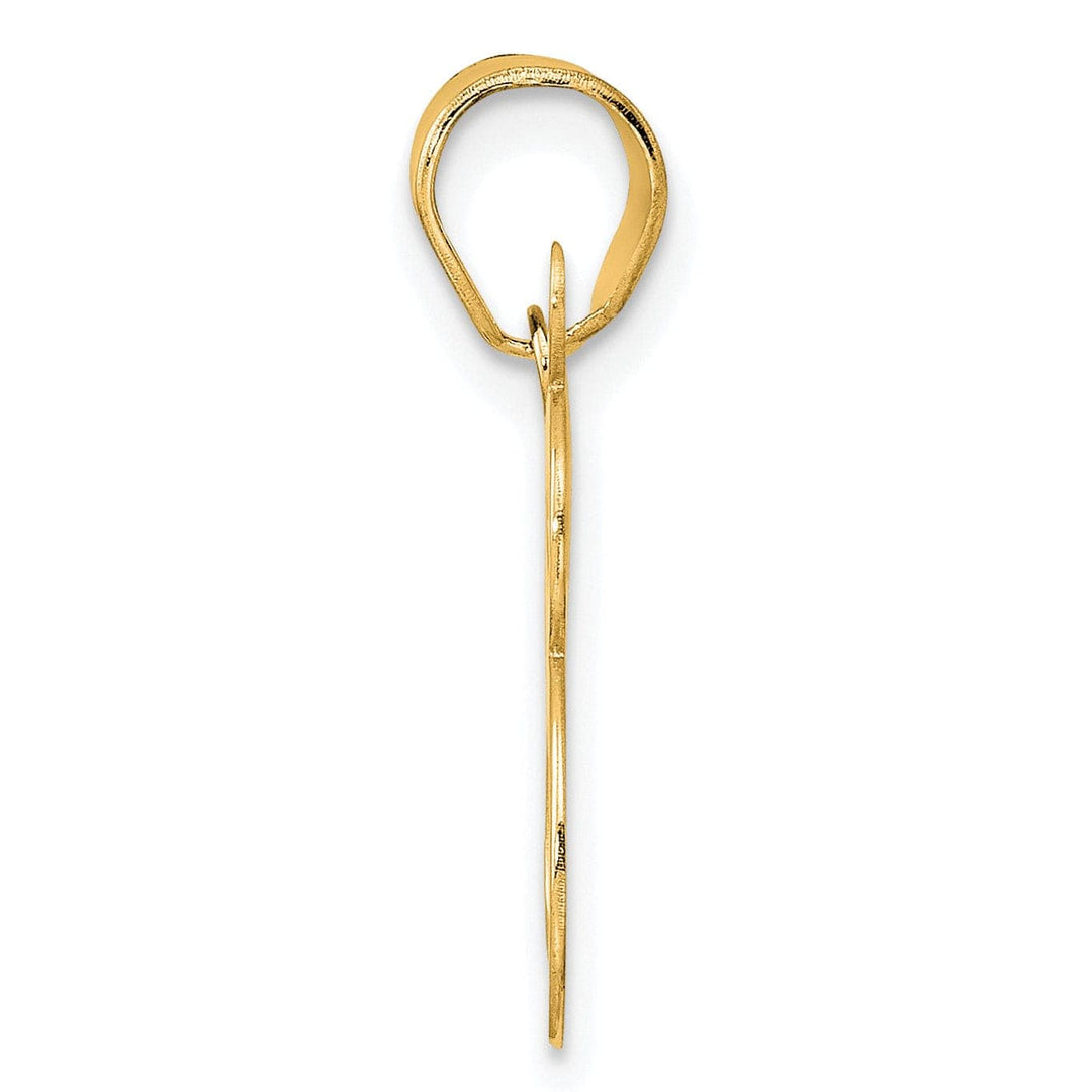 Lovely Rita's Pendants & Charms 14k Yellow Gold Polished Finish Number 28 Charm Pendant