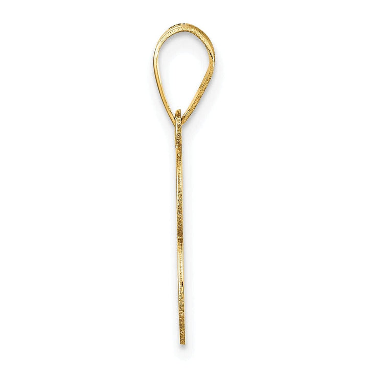 Lovely Rita's Pendants & Charms 14k Yellow Gold Polished Finish Number 3 Charm Pendant