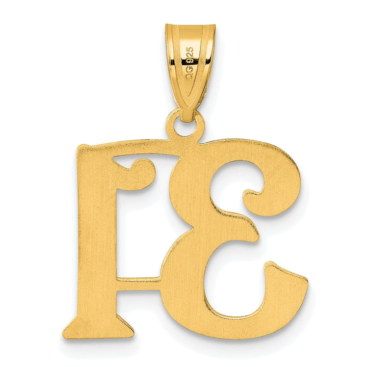 Lovely Rita's Pendants & Charms 14k Yellow Gold Polished Finish Number 31 Charm Pendant