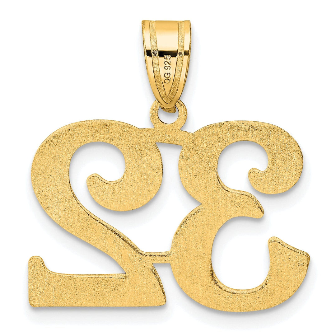 Lovely Rita's Pendants & Charms 14k Yellow Gold Polished Finish Number 32 Charm Pendant