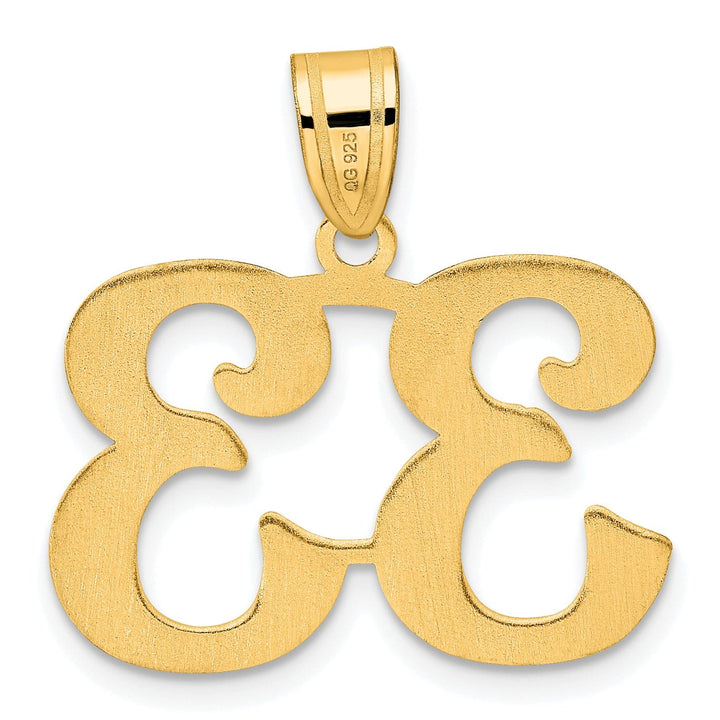 Lovely Rita's Pendants & Charms 14k Yellow Gold Polished Finish Number 33 Charm Pendant