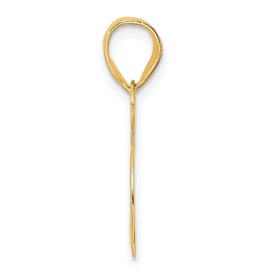 Lovely Rita's Pendants & Charms 14k Yellow Gold Polished Finish Number 35 Charm Pendant
