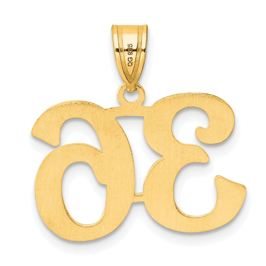 Lovely Rita's Pendants & Charms 14k Yellow Gold Polished Finish Number 36 Charm Pendant