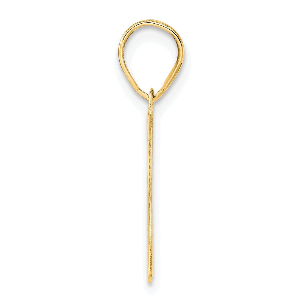 Lovely Rita's Pendants & Charms 14k Yellow Gold Polished Finish Number 37 Charm Pendant