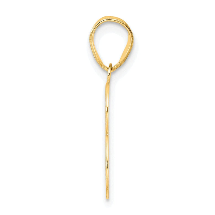Lovely Rita's Pendants & Charms 14k Yellow Gold Polished Finish Number 43 Charm Pendant