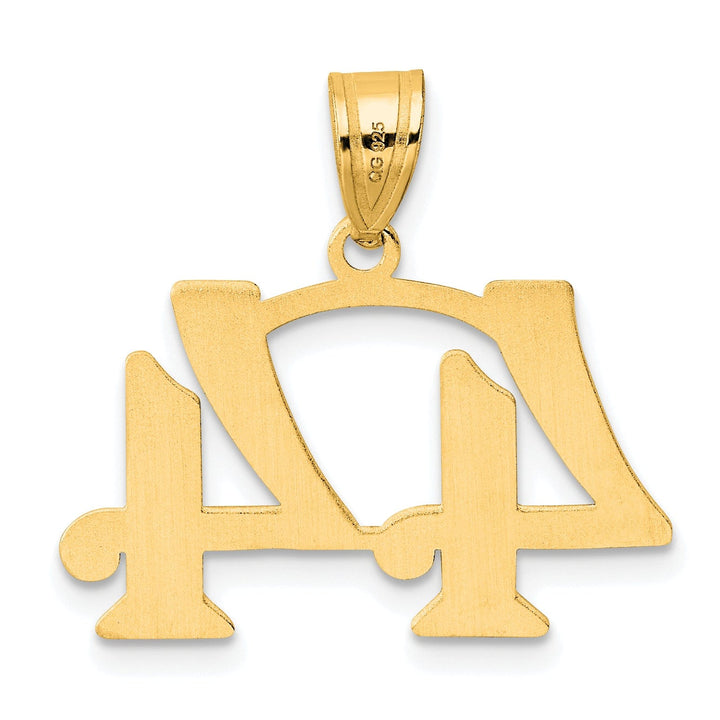 Lovely Rita's Pendants & Charms 14k Yellow Gold Polished Finish Number 44 Charm Pendant