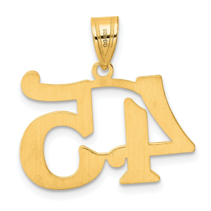 Lovely Rita's Pendants & Charms 14k Yellow Gold Polished Finish Number 45 Charm Pendant