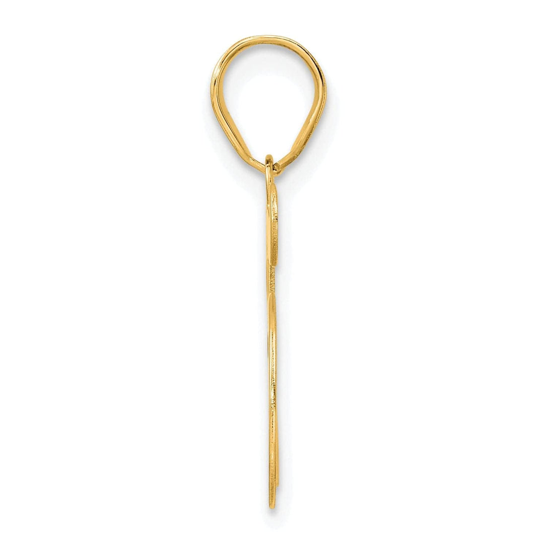 Lovely Rita's Pendants & Charms 14k Yellow Gold Polished Finish Number 45 Charm Pendant