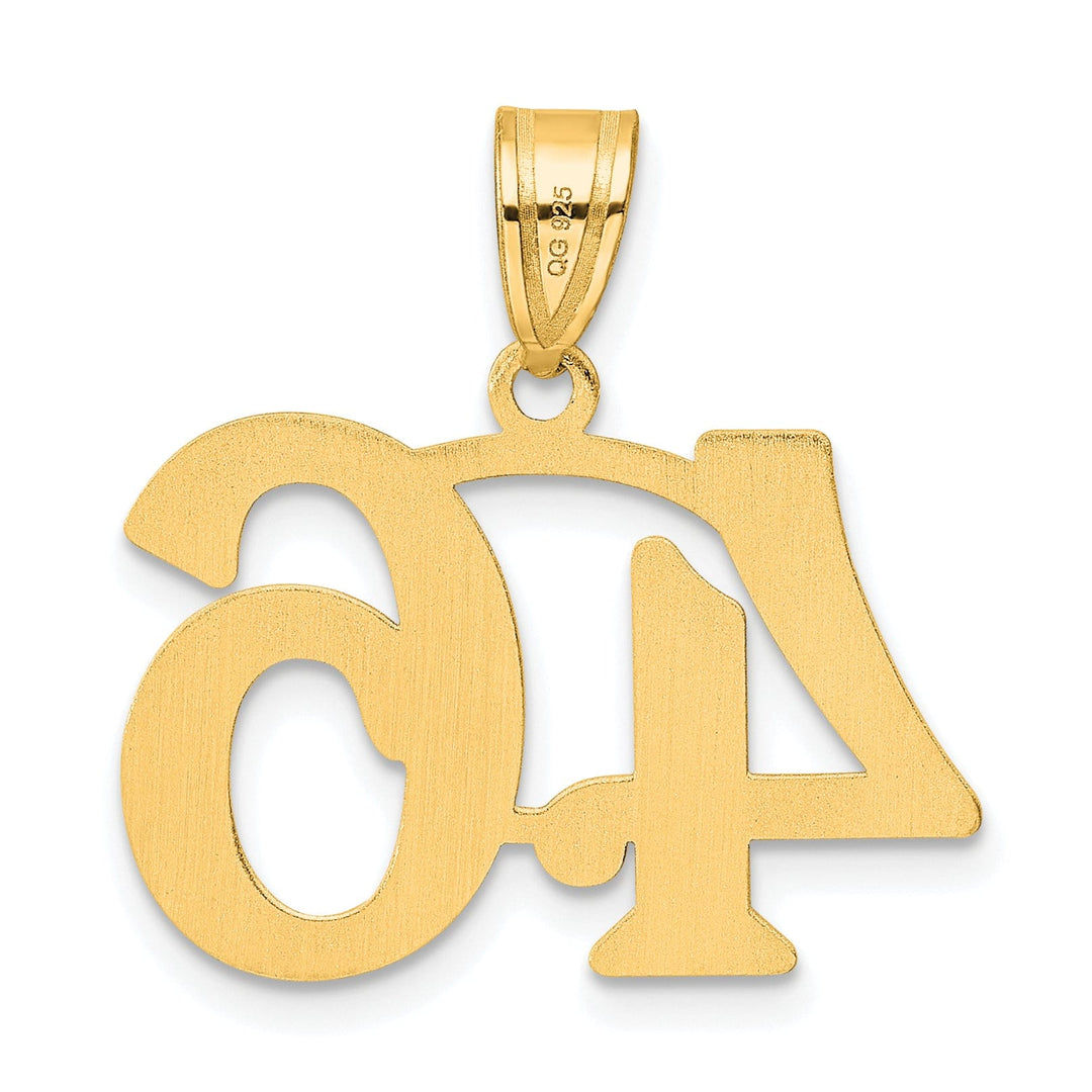 Lovely Rita's Pendants & Charms 14k Yellow Gold Polished Finish Number 46 Charm Pendant