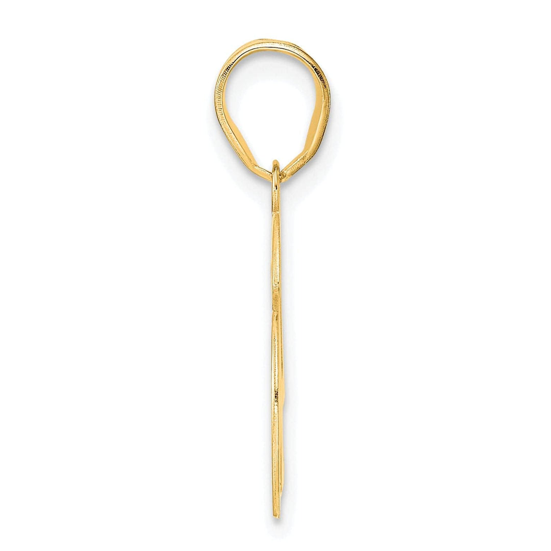 Lovely Rita's Pendants & Charms 14k Yellow Gold Polished Finish Number 46 Charm Pendant