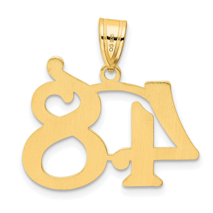 Lovely Rita's Pendants & Charms 14k Yellow Gold Polished Finish Number 48 Charm Pendant