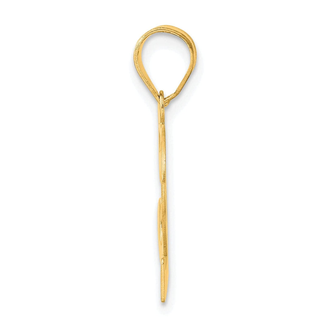 Lovely Rita's Pendants & Charms 14k Yellow Gold Polished Finish Number 52 Charm Pendant