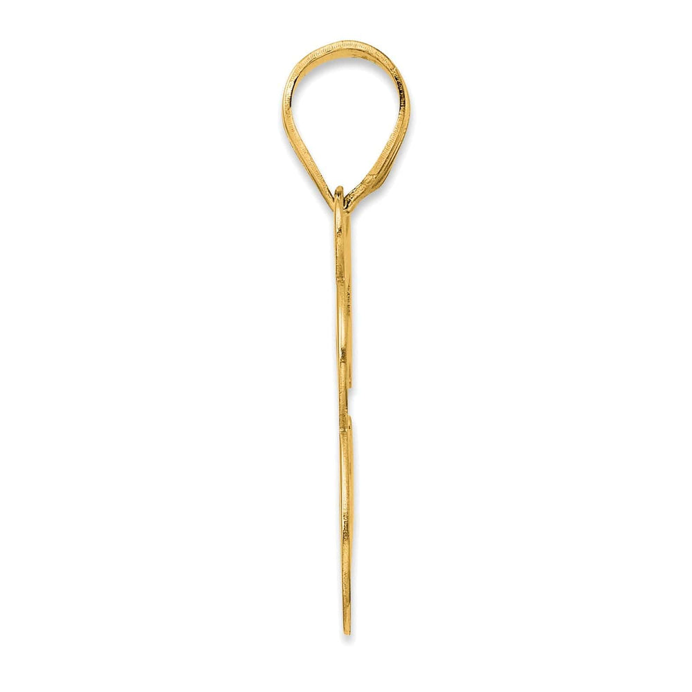 Lovely Rita's Pendants & Charms 14k Yellow Gold Polished Finish Number 58 Charm Pendant