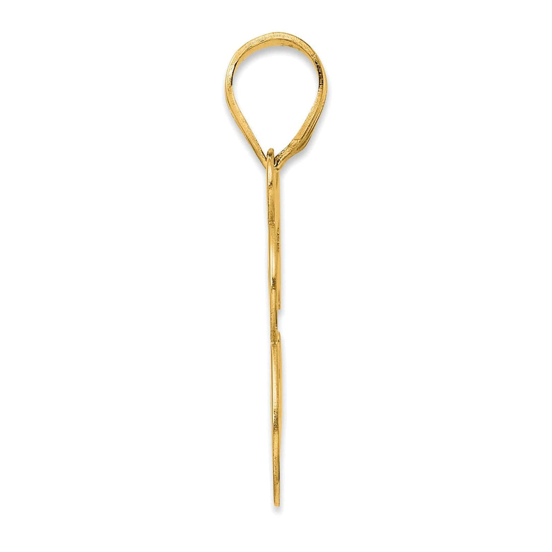 Lovely Rita's Pendants & Charms 14k Yellow Gold Polished Finish Number 58 Charm Pendant