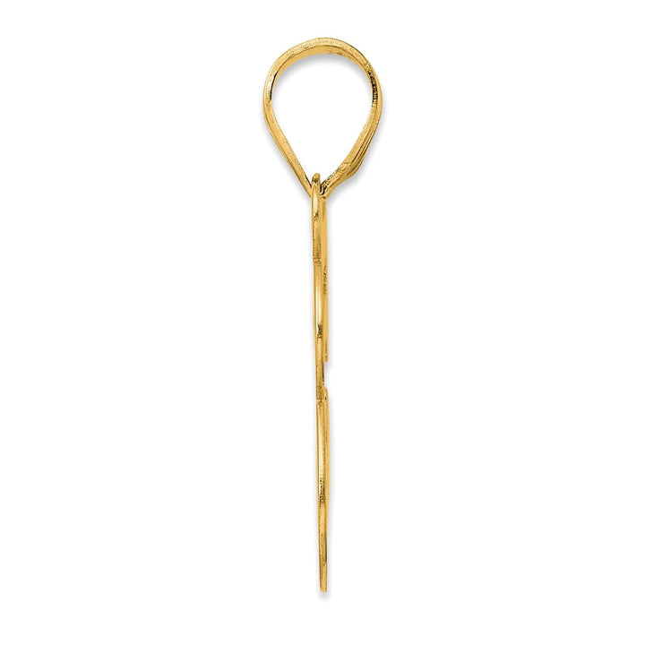 Lovely Rita's Pendants & Charms 14k Yellow Gold Polished Finish Number 58 Charm Pendant