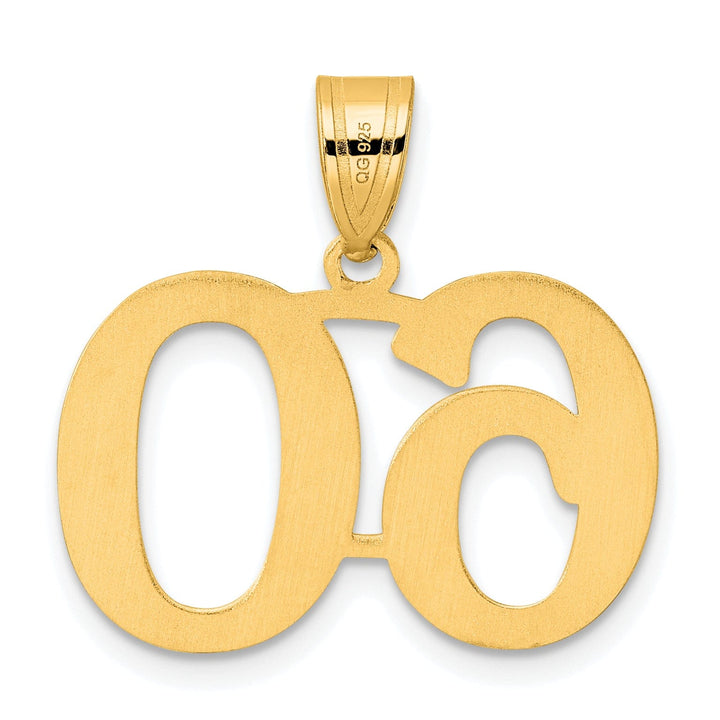 Lovely Rita's Pendants & Charms 14k Yellow Gold Polished Finish Number 60 Charm Pendant