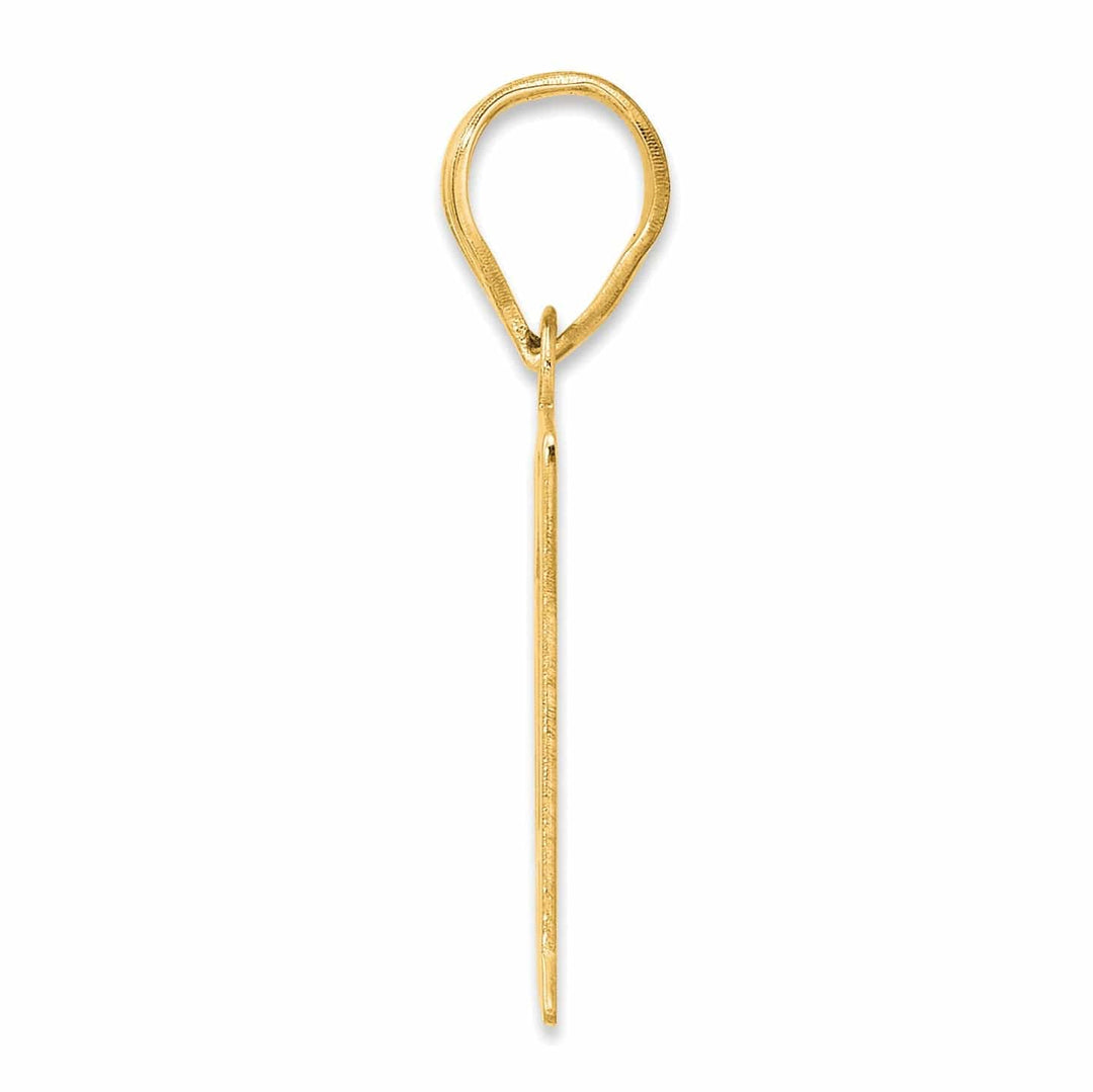 Lovely Rita's Pendants & Charms 14k Yellow Gold Polished Finish Number 61 Charm Pendant