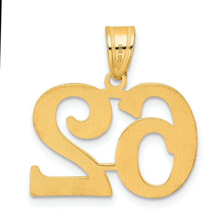 Lovely Rita's Pendants & Charms 14k Yellow Gold Polished Finish Number 62 Charm Pendant