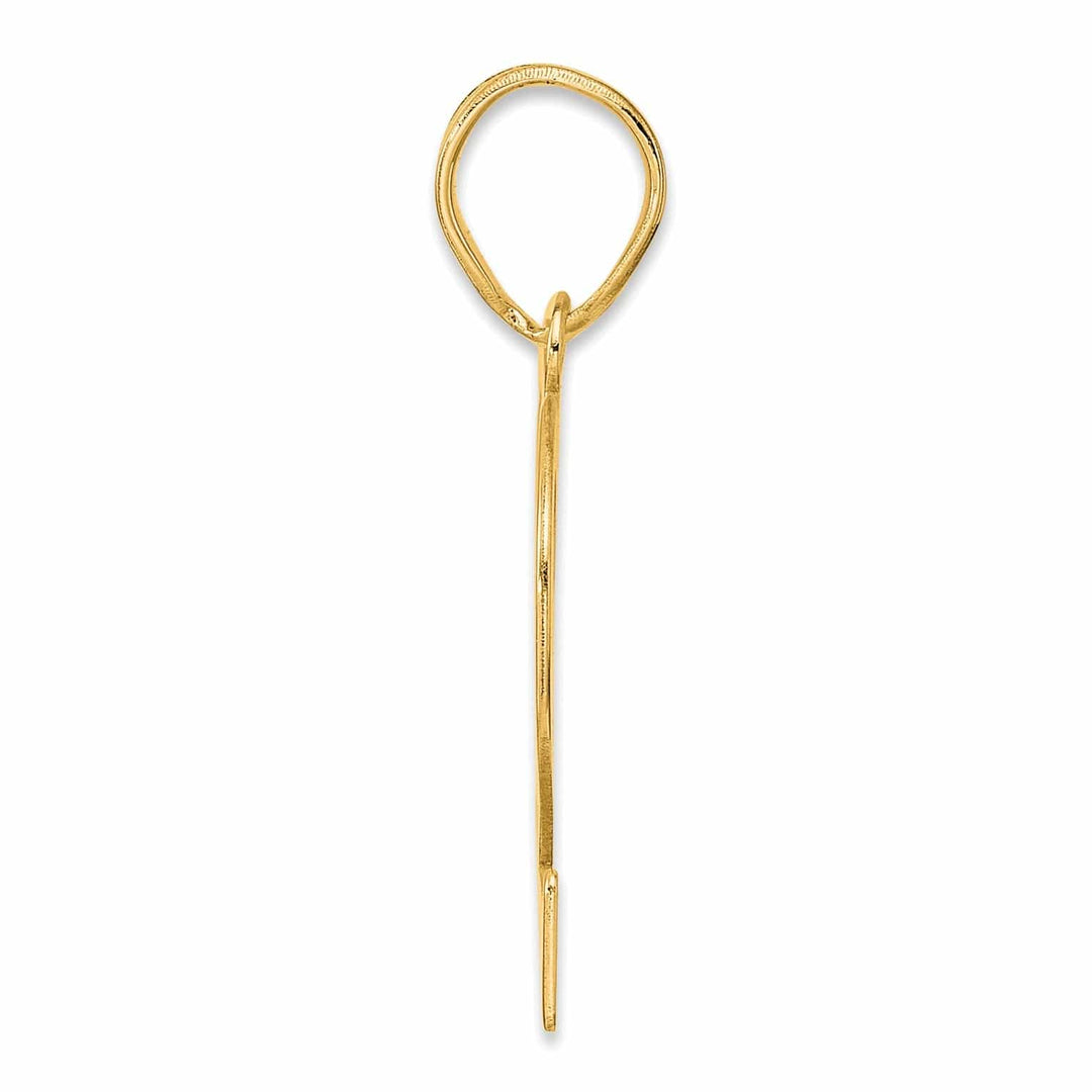 Lovely Rita's Pendants & Charms 14k Yellow Gold Polished Finish Number 62 Charm Pendant
