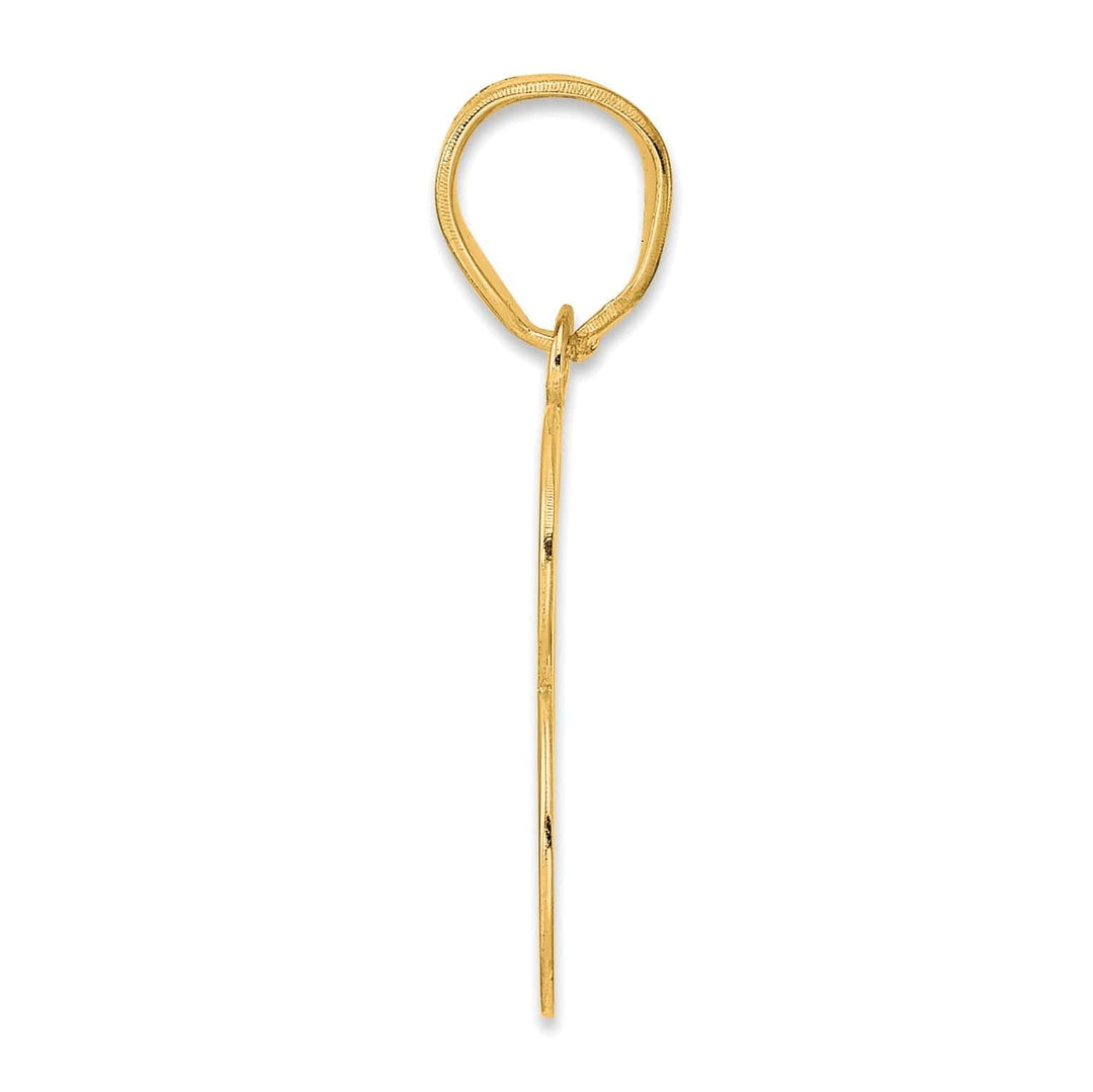 Lovely Rita's Pendants & Charms 14k Yellow Gold Polished Finish Number 63 Charm Pendant
