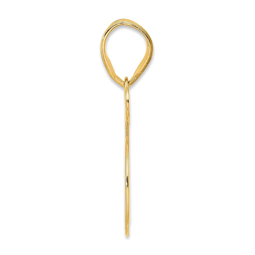 Lovely Rita's Pendants & Charms 14k Yellow Gold Polished Finish Number 65 Charm Pendant